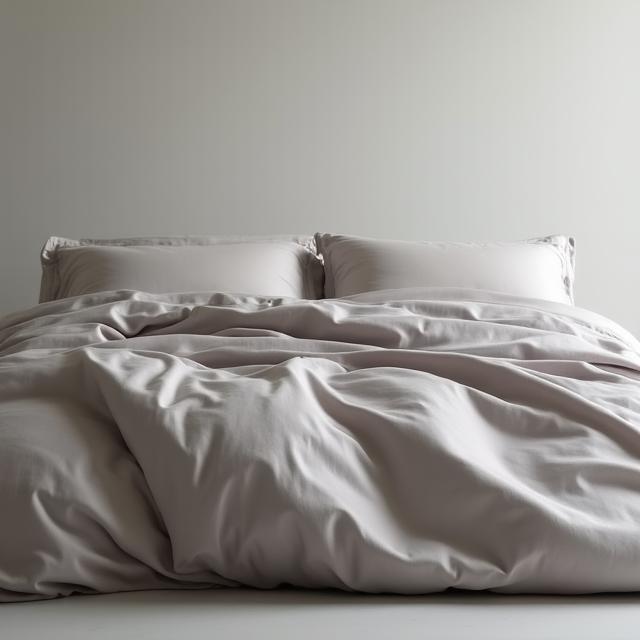 Stone Sateen Duvet Cover